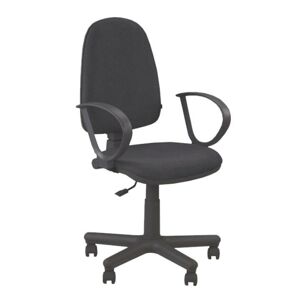 Kancelárska stolička s opierkami na ruky, čierna látka, JUPITER GTS