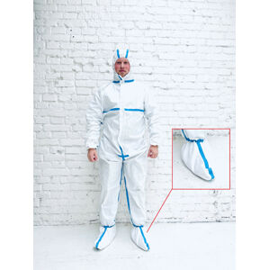 Profi ochranný oblek antiCovid 3/4 RUNSAN 63g/m2 M(170cm) - bílý 1ks