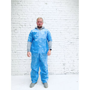 Zdravotnický oblek (set) SMS 40g/m - modrý 1ks Velikost: L