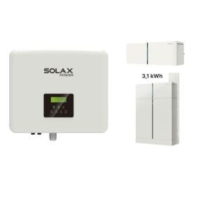 SOLAX G4 X1 HYBRID + baterie 3,1kWh T30 + BMS controller Velikost: G4 X1-Hybrid-5.0-D, Wifi 3.0, CT