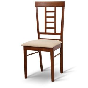 Jedálenská stolička, orech/béžová, OLEG