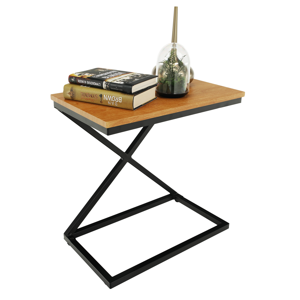 Príručný/nočný stolík, dub/čierna, APIA RP1, rozbalený tovar