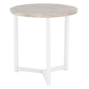 Príručný stolík, prírodná/biela, CELINI P1, poškodený tovar