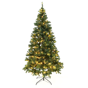 Vianočný stromček so svetielkami, zelený, 220cm, LED450, CHRISTMAS TYP 5, rozbalený tovar