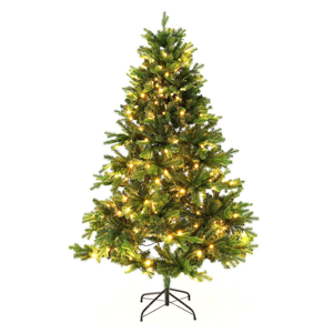 3D vianočný stromček so svetielkami, zelená, 180cm, LED300, CHRISTMAS TYP 6, rozbalený tovar