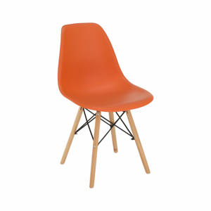 Stolička, oranžová/buk, CINKLA 3 NEW R1, rozbalený tovar