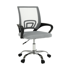 Kancelárska stolička, sivohnedá TAUPE/čierna, DEX 2 NEW, poškodený tovar