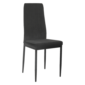 Jedálenská stolička, tmavosivá/čierna, ENRA, rozbalený tovar