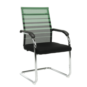Zasadacia stolička, zelená/čierna, ESIN