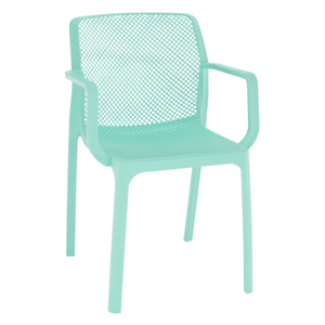 Stohovateľná stolička, mentolová/plast, FRENIA RP1, rozbalený tovar