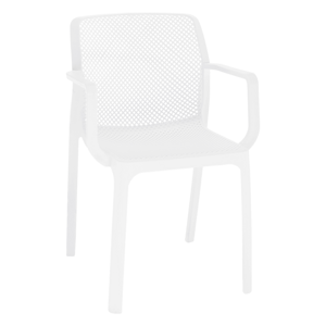 Stohovateľná stolička, sivohnedá taupe/plast, FRENIA RP1, rozbalený tovar