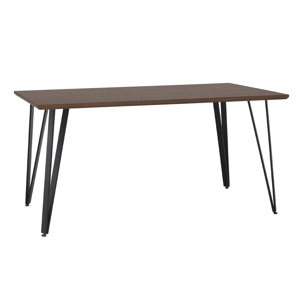 Jedálenský stôl, dub/čierna, 150x80 cm, FRIADO RP1, rozbalený tovar