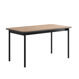 Jedálenský stôl, dub jaskson hickory/grafit, 140x80 cm, BERGEN BL140