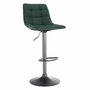 Barová stolička, zelená/čierna, LAHELA, rozbalený tovar