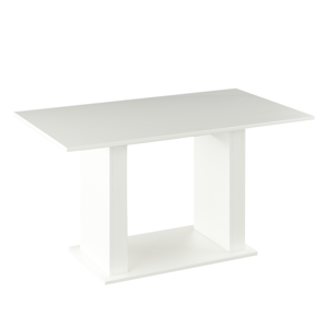 Jedálenský stôl, biela, LENOTO