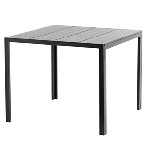 Záhradný stôl, 90 cm, čierna, MADERUP