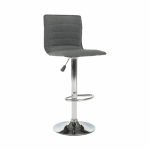 Barová stolička, sivá/chróm, PINAR RP1, rozbalený tovar