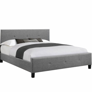 Manželská posteľ, sivá látka, 180x200, ATALAYA R1, rozbalený tovar