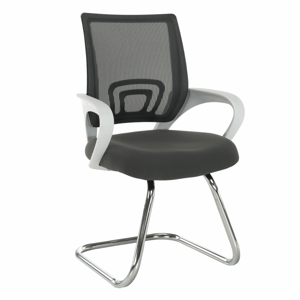 Zasadacia stolička, sivá/biela, SANAZ TYP 3 P3, poškodený tovar
