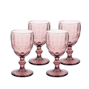 Vintage poháre na víno, 4ks, 240ml, červená, SAVOY TYP 3