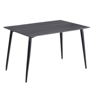 Jedálenský stôl, MDF/čierna, KABOR