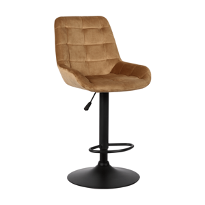 Barová stolička, hnedá Velvet látka, CHIRO