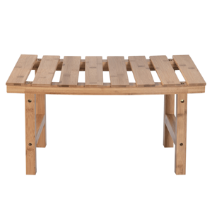 Príručný stolík k vírivke v tvare oblúka, prírodný bambus, VIREO TYP 3