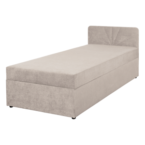 Boxspringová posteľ, jednolôžko, béžová, 90x200, univerzálna, SUPA