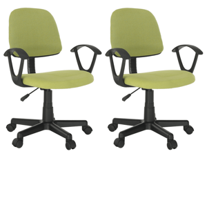 2 kusy, kancelárska stolička, zelená/čierna, TAMSON