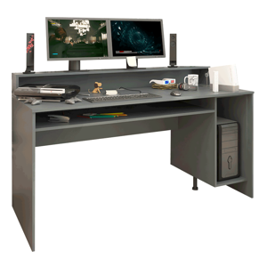 PC stôl/herný stôl, grafit, TEZRO NEW P3, poškodený tovar